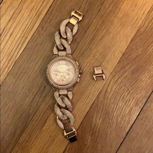 Michael Kors rose gold watch (needs new battery)
